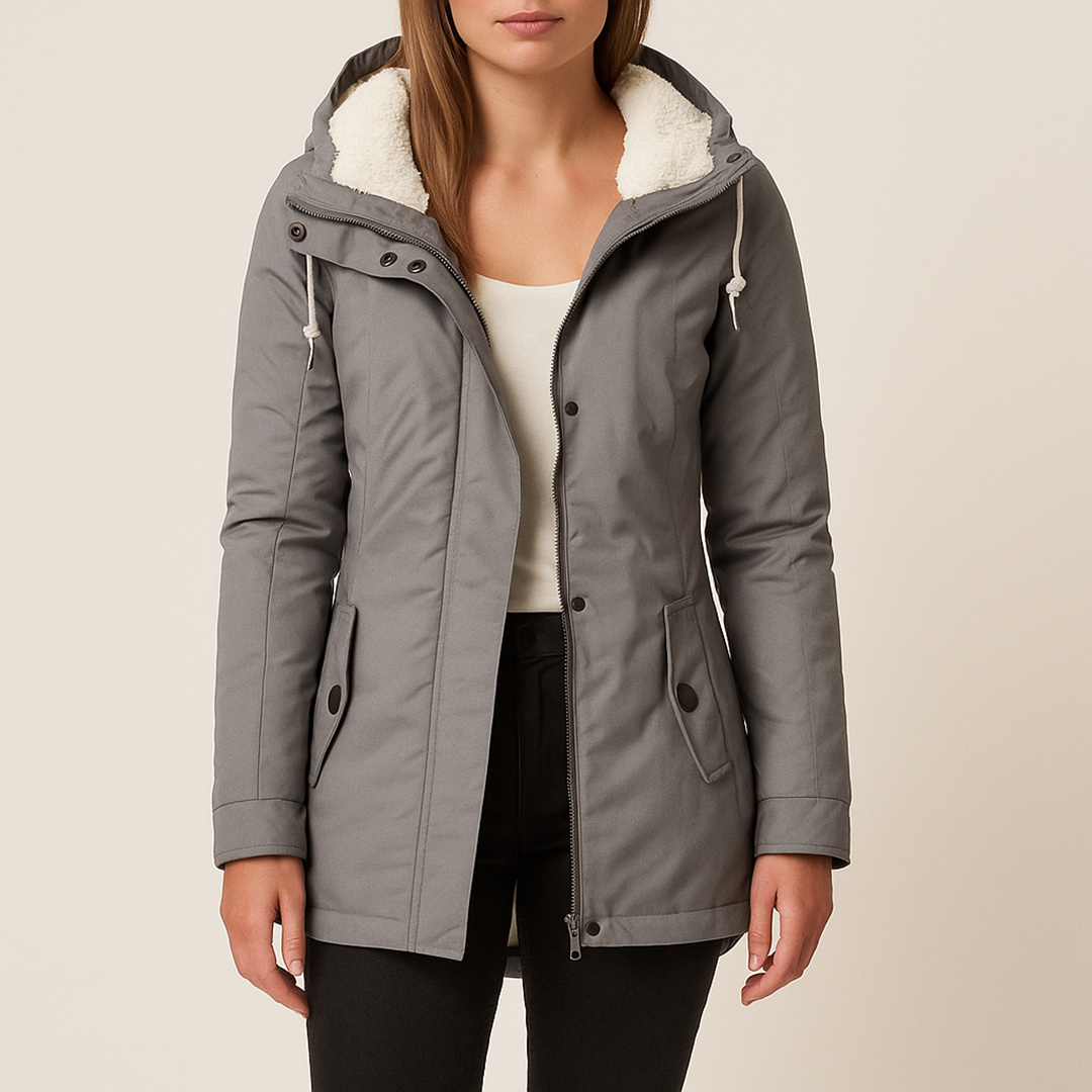 Damska Kurtka Przeciwdeszczowa Z Długim Rękawem | Zima