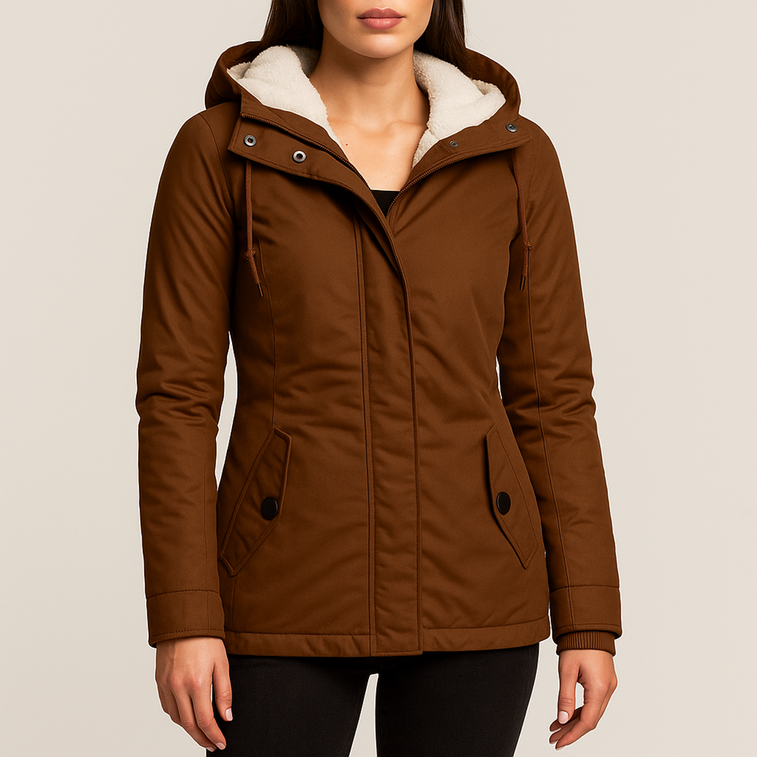 Damska Kurtka Przeciwdeszczowa Z Długim Rękawem | Zima