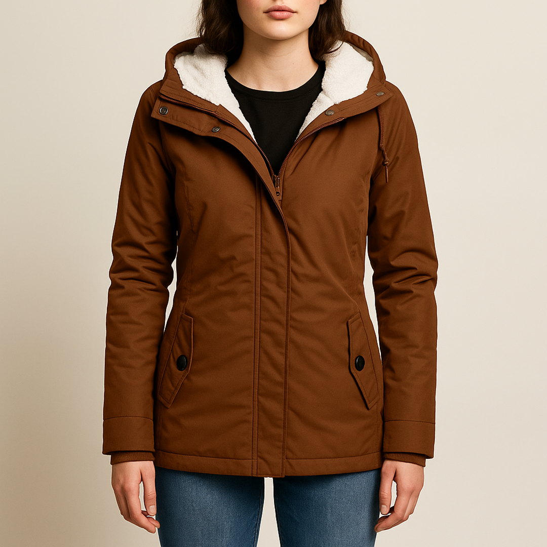 Damska Kurtka Przeciwdeszczowa Z Długim Rękawem | Zima