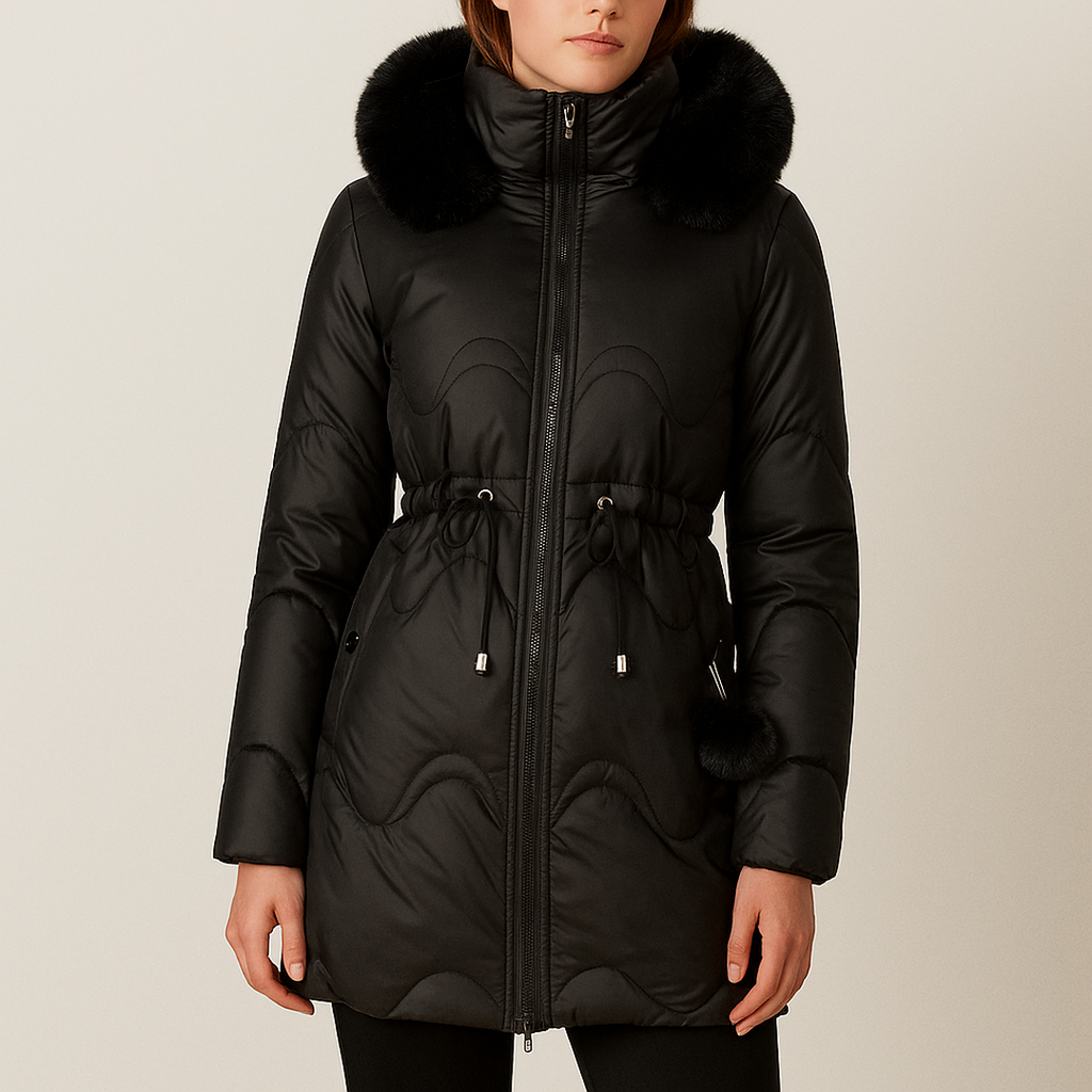 Damska Parka | Z Futrzanym Kapturem