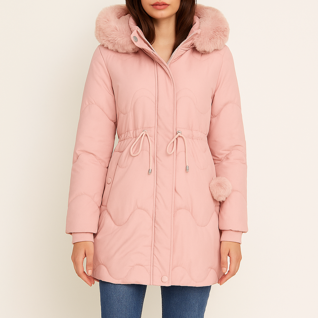 Damska Parka | Z Futrzanym Kapturem