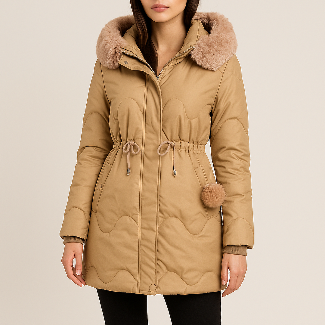 Damska Parka | Z Futrzanym Kapturem