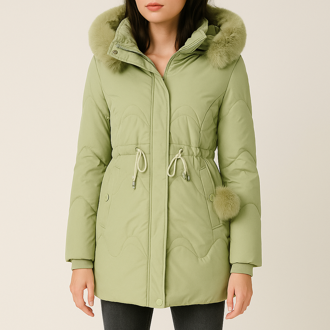 Damska Parka | Z Futrzanym Kapturem