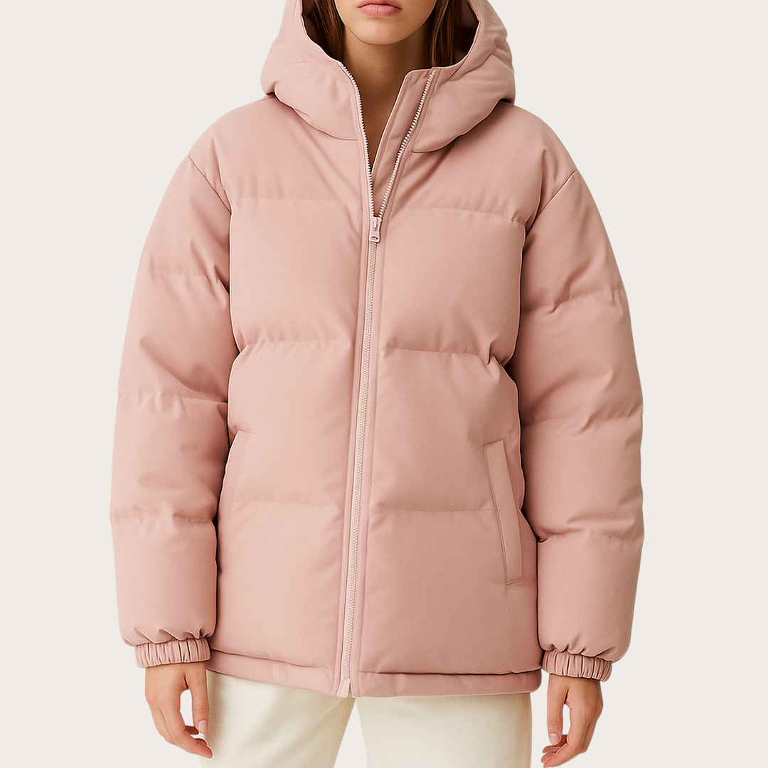 Damska Zimowa Pikowana Kurtka | Długie Rękawy