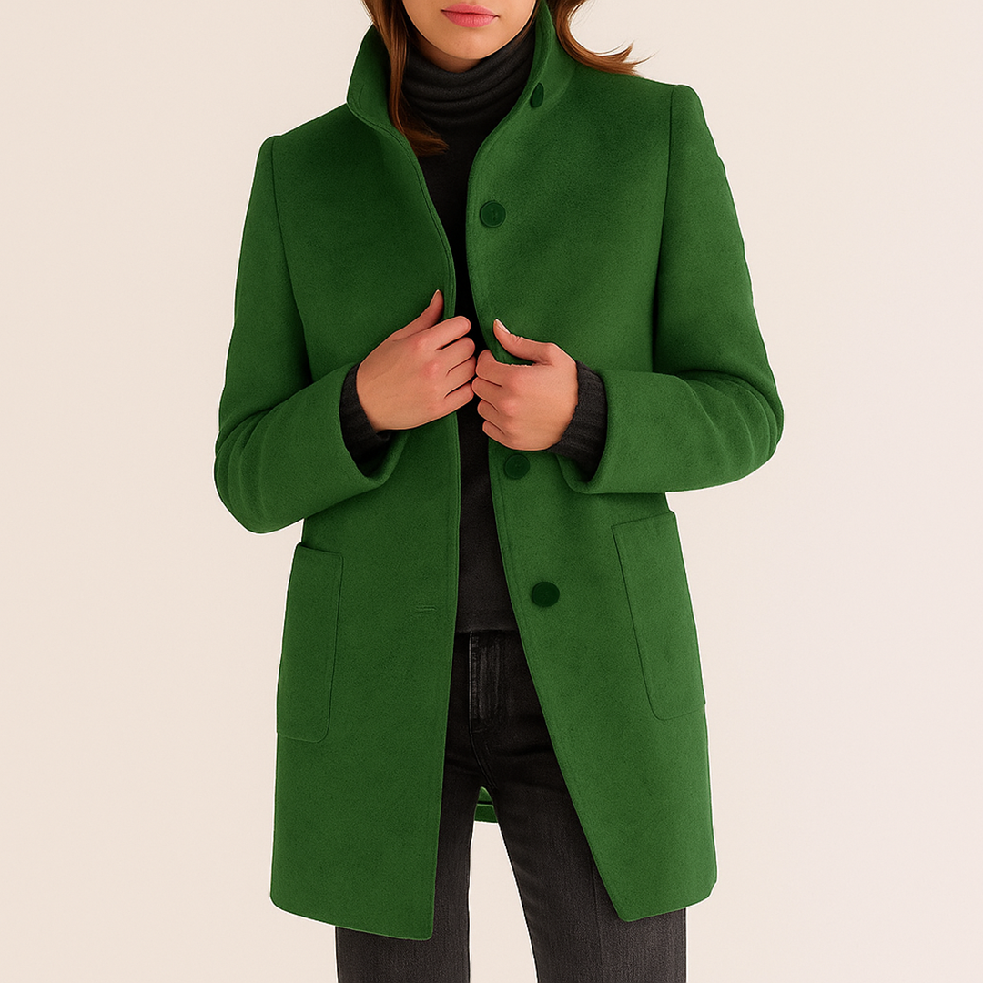 Damski Casualowy Zimowy Płaszcz | Z Guzikami