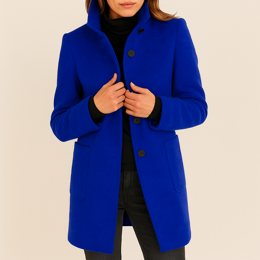 Damski Casualowy Zimowy Płaszcz | Z Guzikami