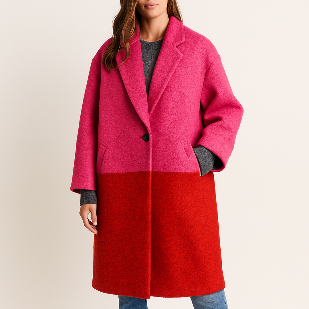 Damski Długi Casualowy Płaszcz | Jesień