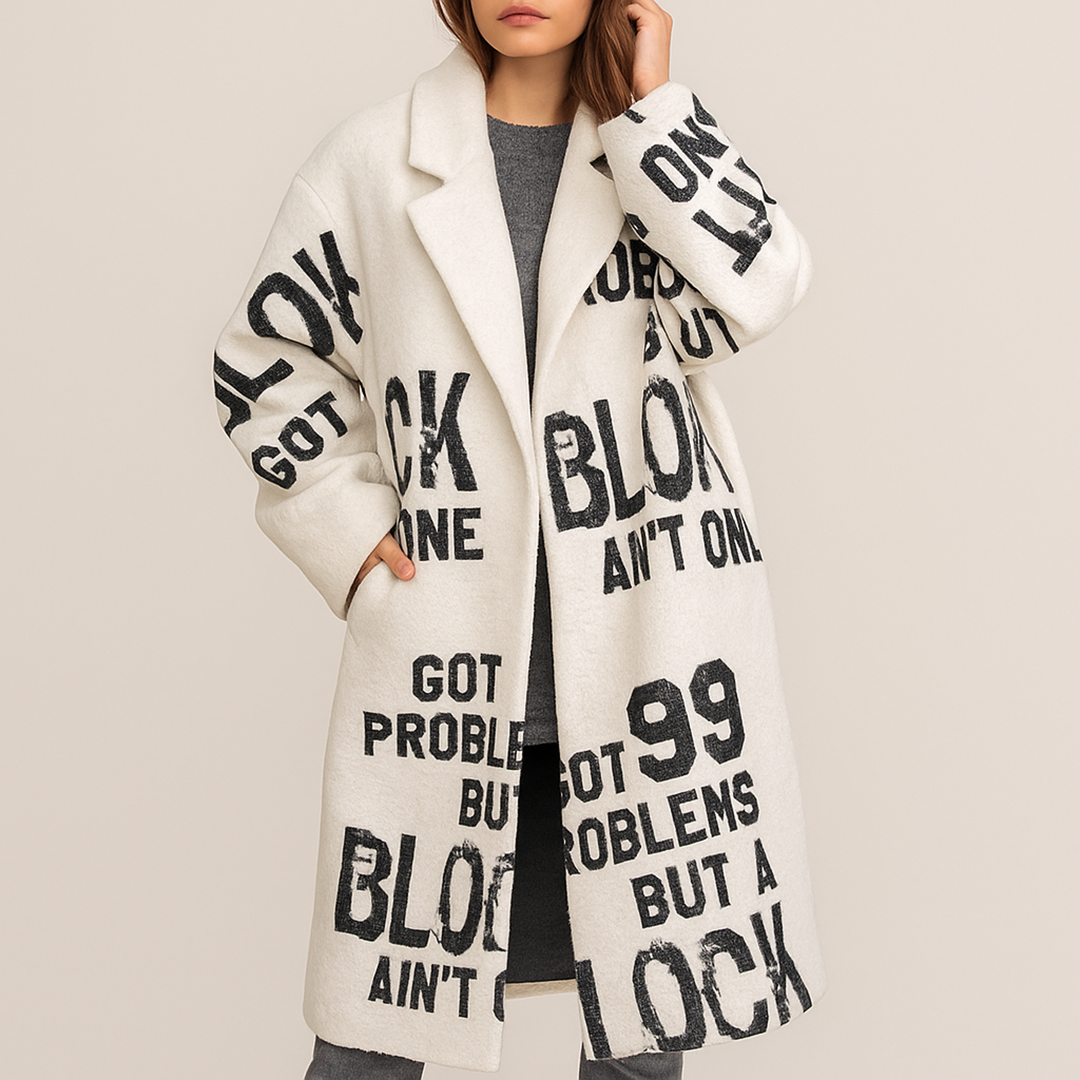 Damski Długi Casualowy Płaszcz | Jesień