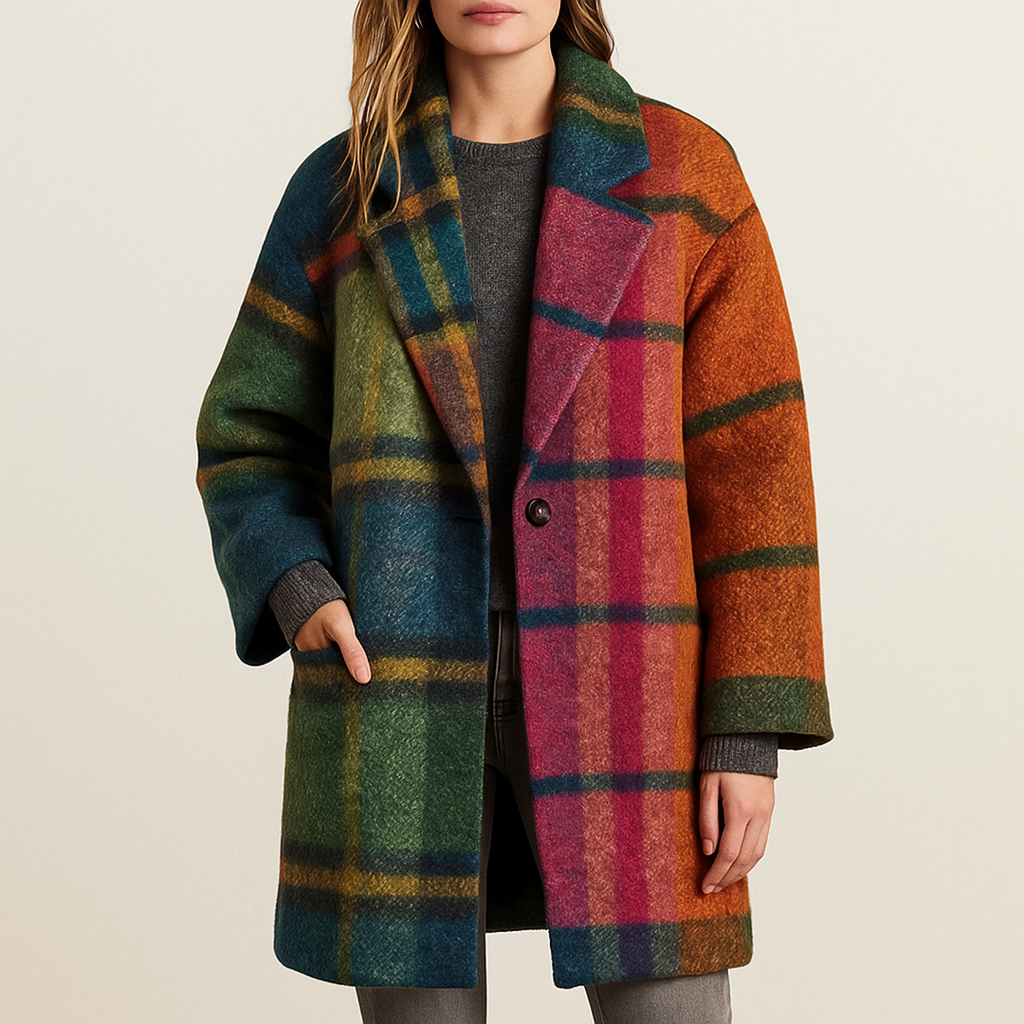 Damski Długi Casualowy Płaszcz | Jesień