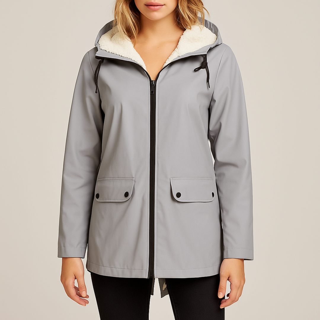 Damski Zimowy Trencz Z Kapturem | Stylowy