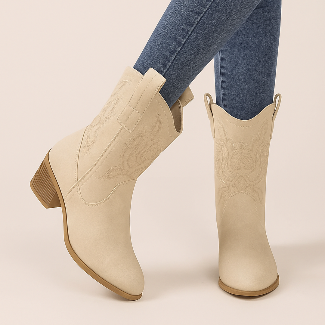 Damskie Jeansowe Kozaki Kowbojskie | Na Słupku