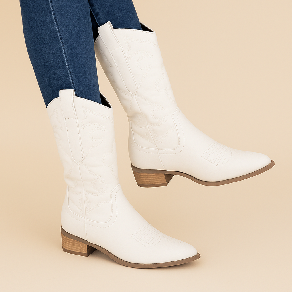 Damskie Kozaki Kowbojskie Z Zamkiem | Na Słupku