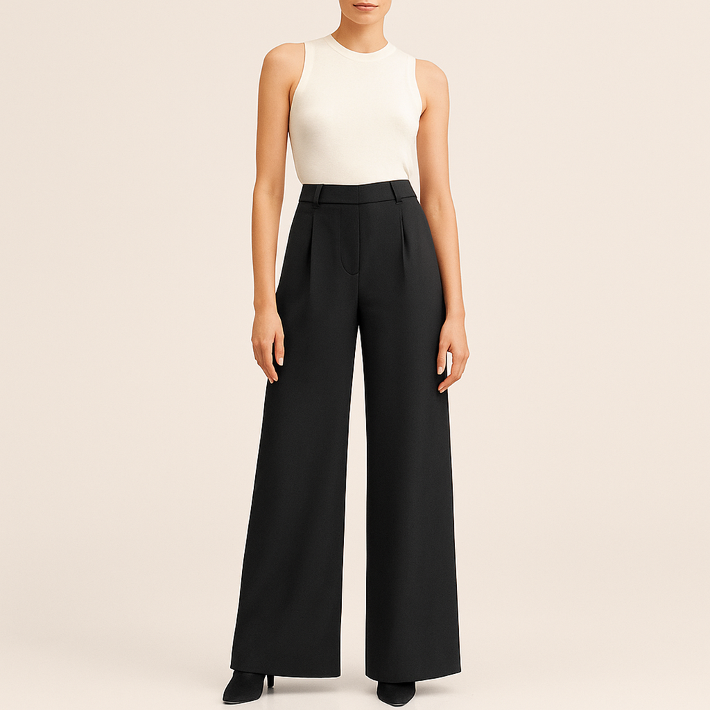 Damskie Spodnie Z Wysokim Stanem | Długie