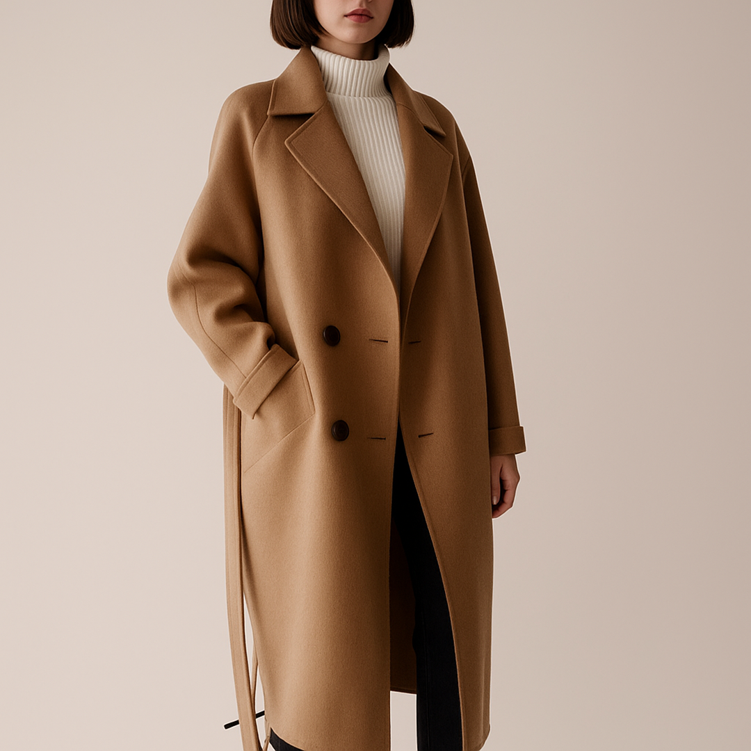 Długi Płaszcz Dla Kobiet | Z Paskiem