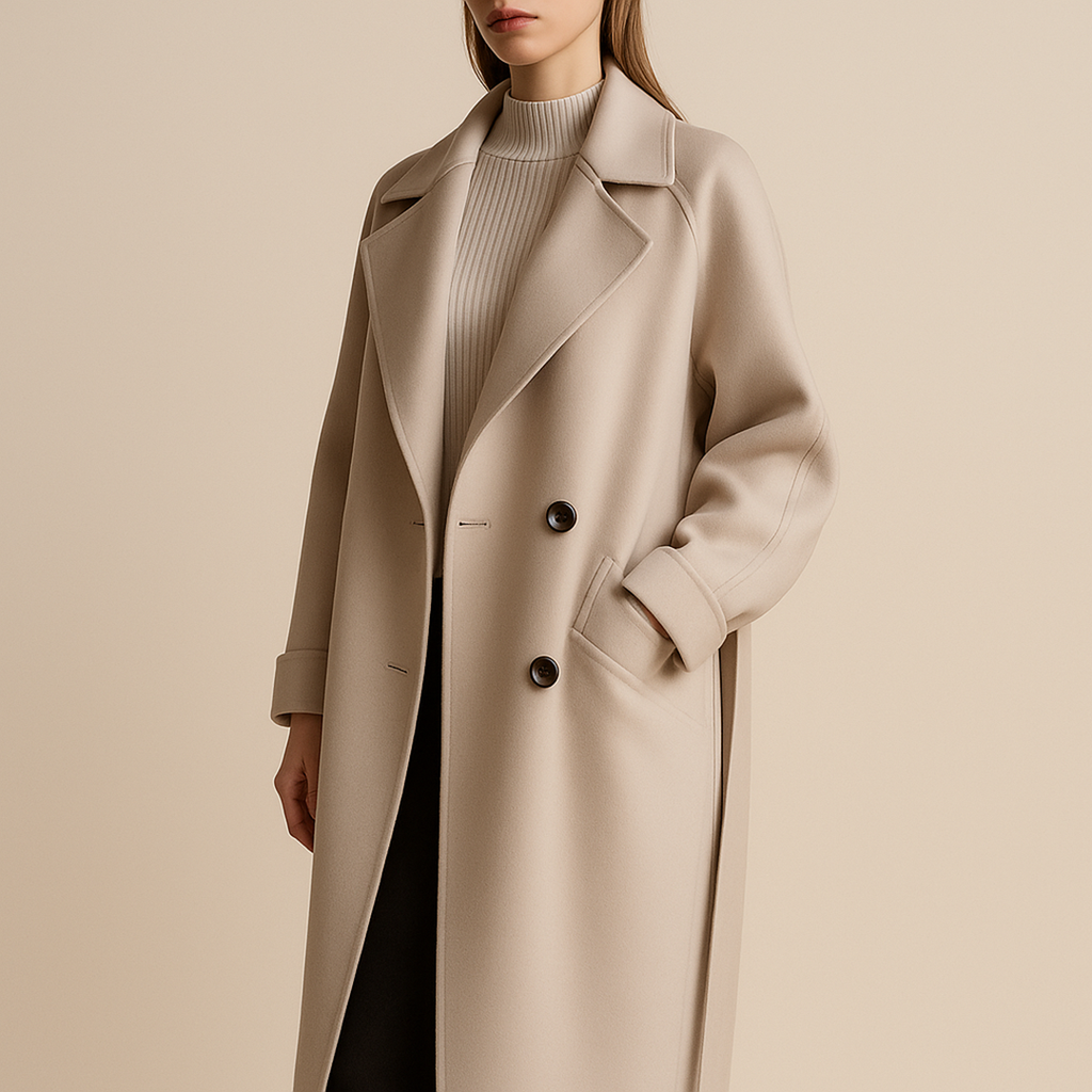 Długi Płaszcz Dla Kobiet | Z Paskiem