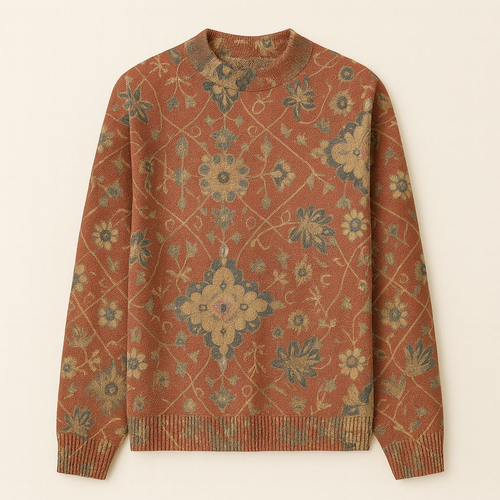 Damski Codzienny Sweter | Kwiatowy