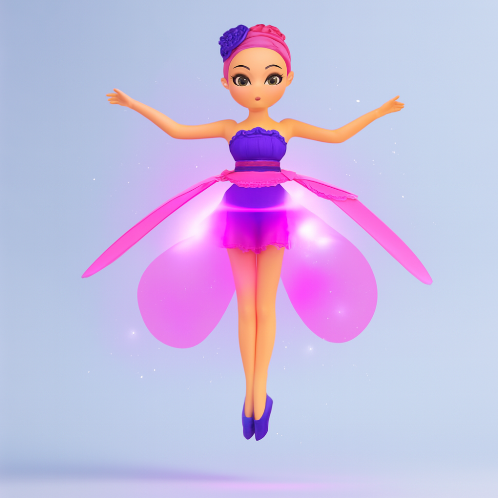 Flying Fairy Princess Toy Rechargeable LED Hand Sensor Kids