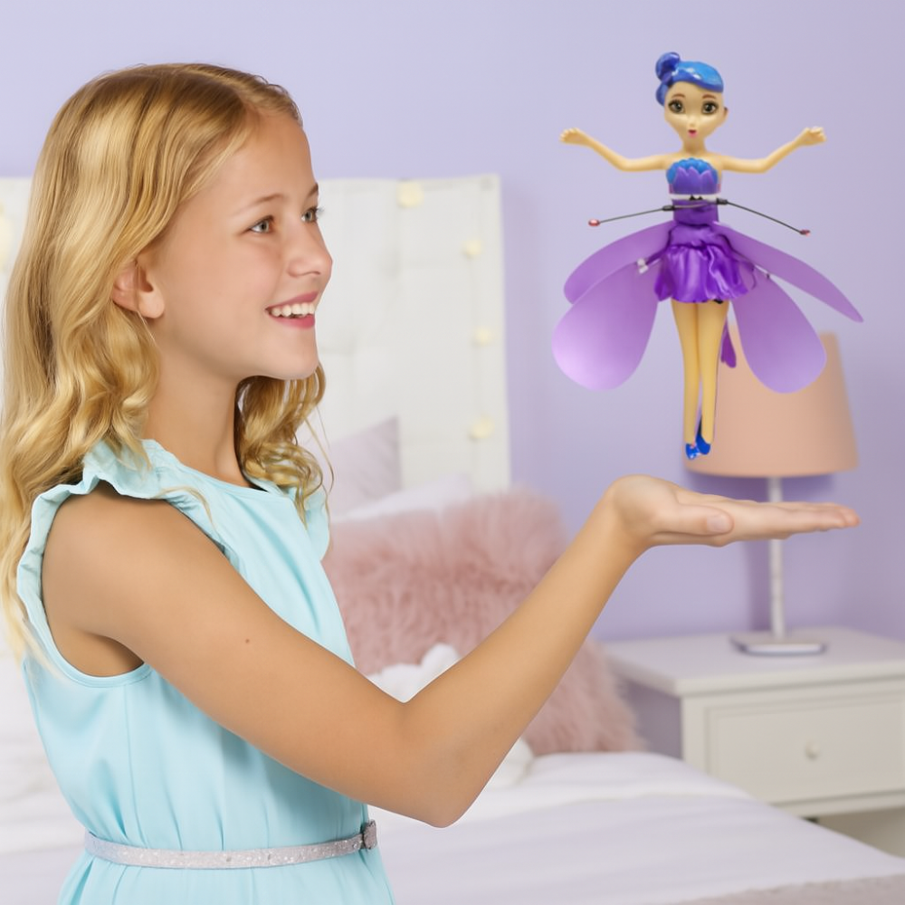 Flying Fairy Princess Toy Rechargeable LED Hand Sensor Kids - Image 8