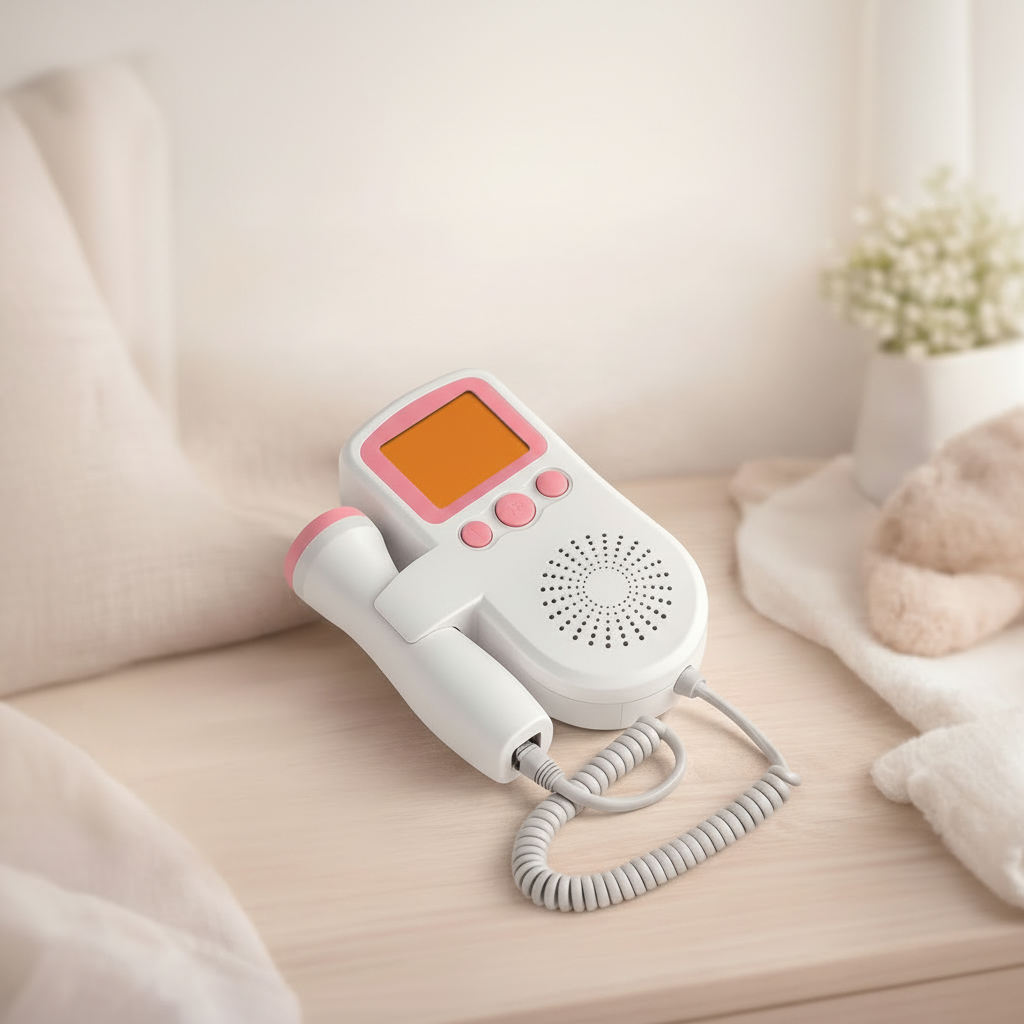 Heart Rate Monitor Fetal Doppler Baby Sound Listening Device - Image 4