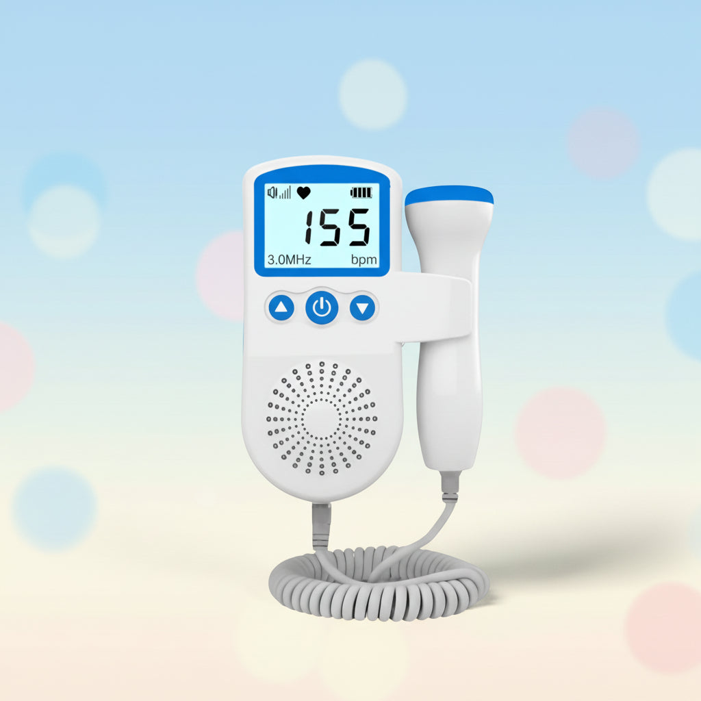Heart Rate Monitor Fetal Doppler Baby Sound Listening Device - Image 3