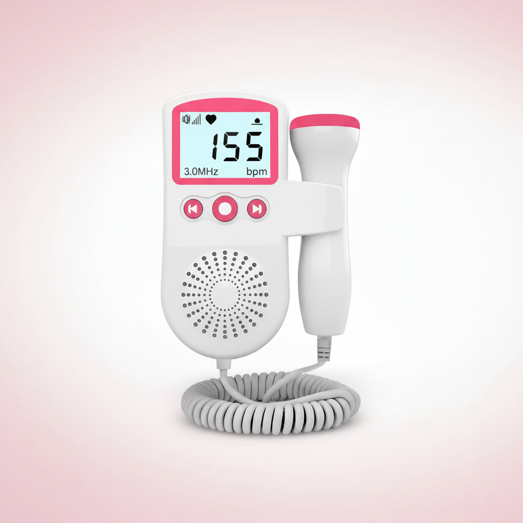 Heart Rate Monitor Fetal Doppler Baby Sound Listening Device - Image 8