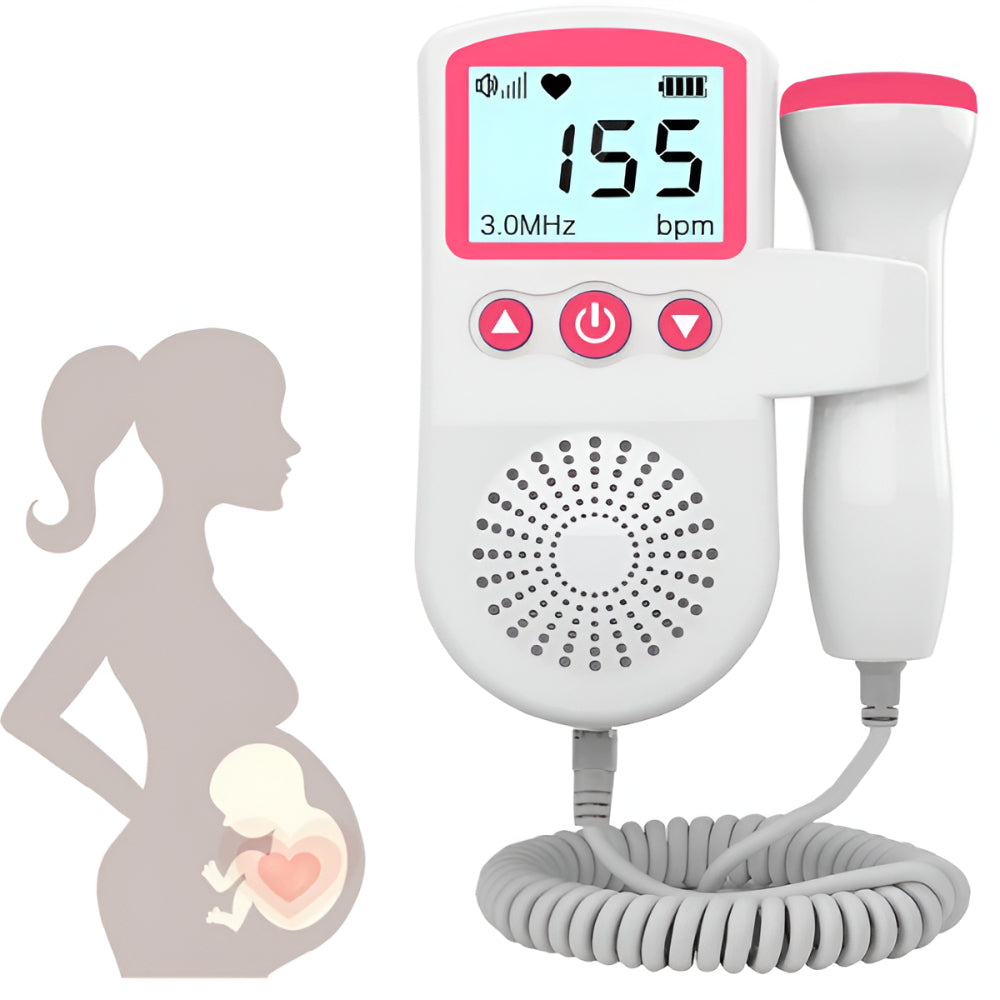 Heart Rate Monitor Fetal Doppler Baby Sound Listening Device - Image 5