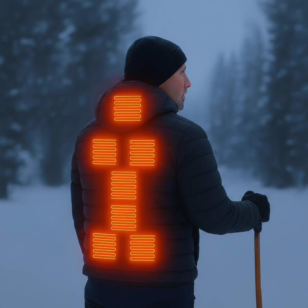 Heated Waterproof Jacket Rechargeable Thermal Winter Warmth - Image 3