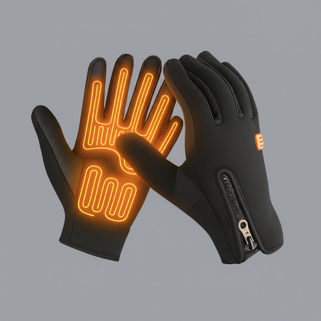 Heizbare Handschuhe Winter Thermisch Wasserdicht Touchscreen Warm Grip - Image 4