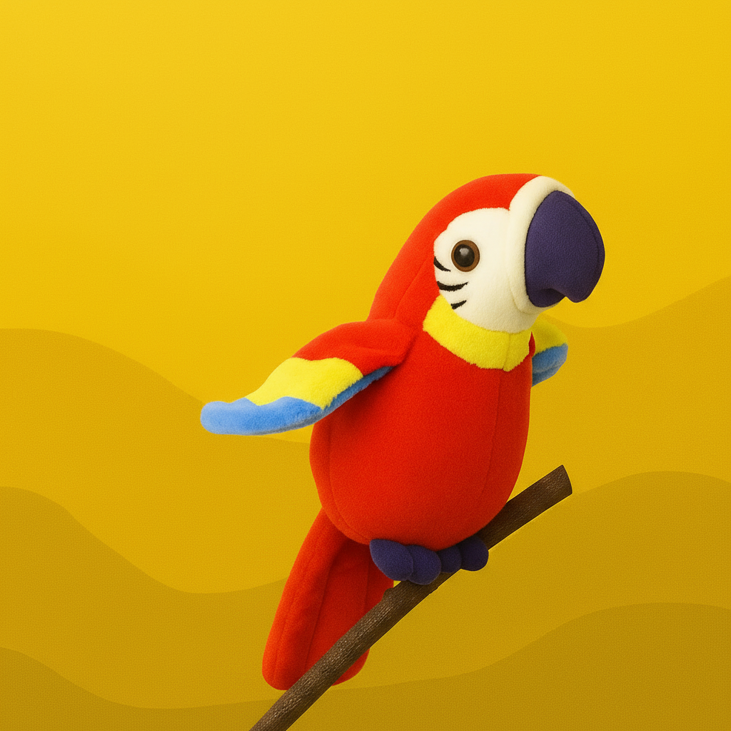 Interactive Talking Parrot Plush Toy for Kids to Repeat Voice - Image 3