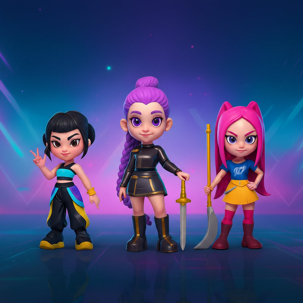 K-Pop Figure Hunter Set Collectible Desk Decor Gift - Image 3