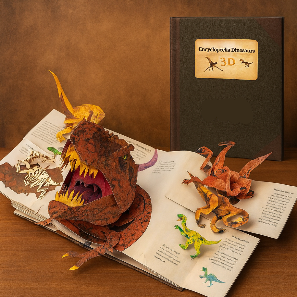 Kids Dinosaur Pop-Up Book - 3D Interactive Educational Science Gift - Image 2