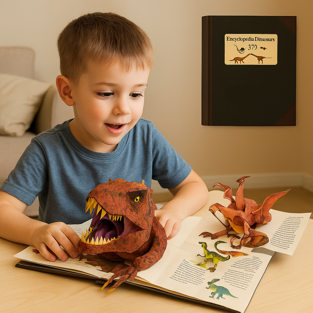 Kids Dinosaur Pop-Up Book - 3D Interactive Educational Science Gift - Image 5