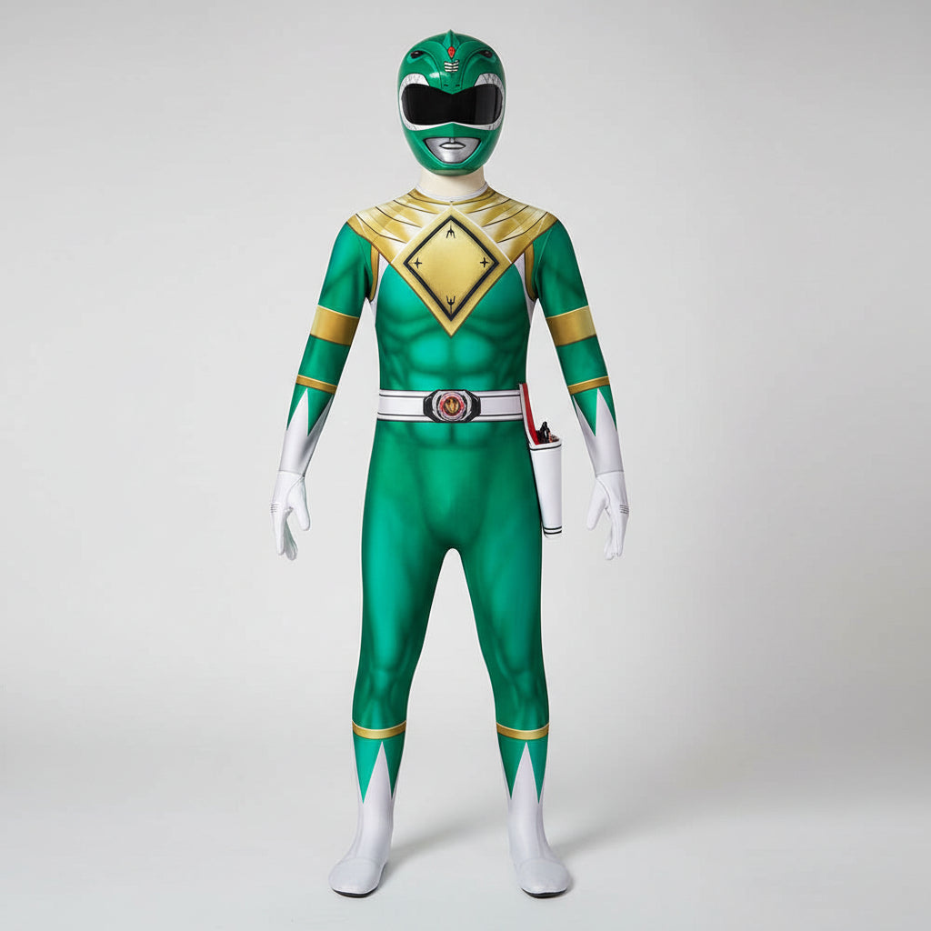 Kids Cosplay Costume Jumpsuit with Mask - Ranger Style Superhero Outfit - Image 15