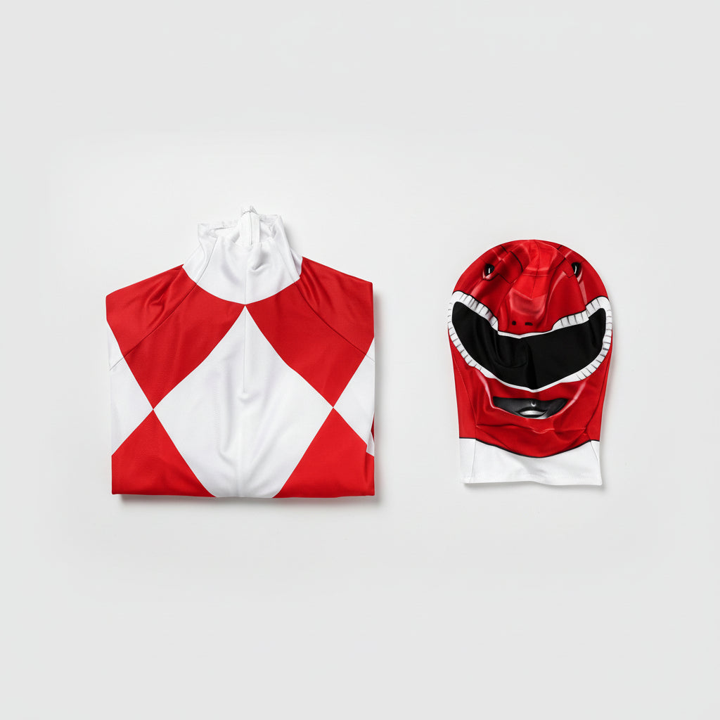 Kids Cosplay Costume Jumpsuit with Mask - Ranger Style Superhero Outfit - Image 21