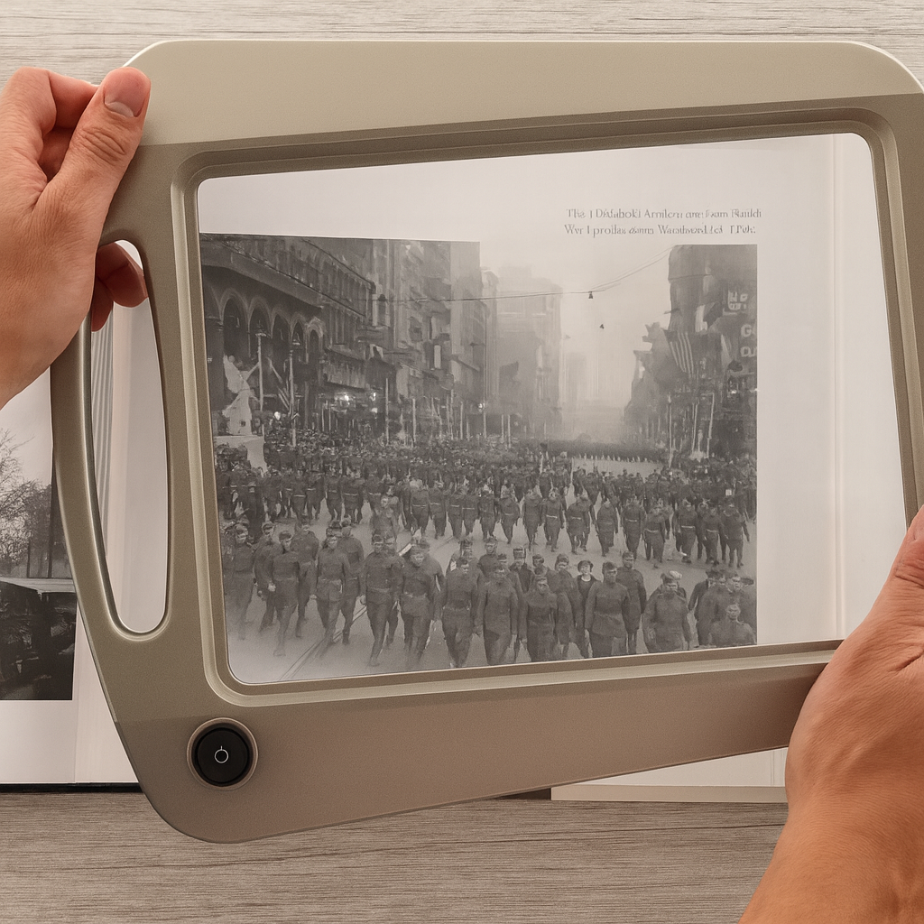 Leselampe Standlupe LED Lampe Full Page Vergrößerung Lesen - Image 6