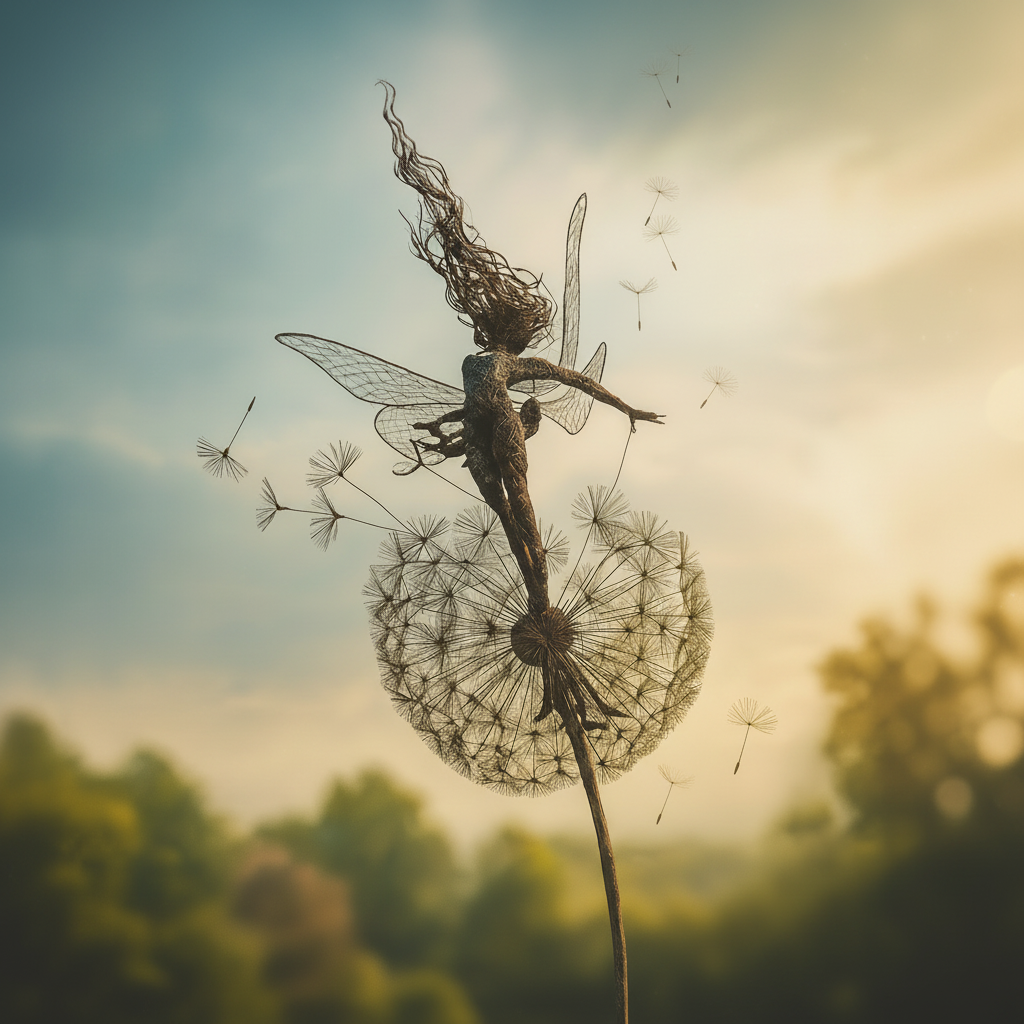 Metal Fairy Garden Sculptures Outdoor Decorative Yard Art - Image 3