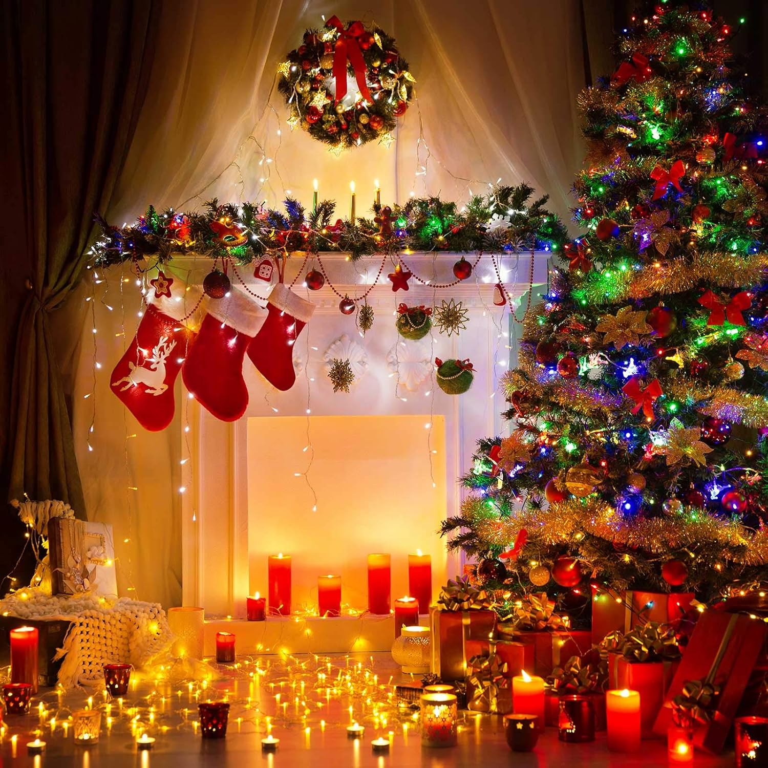 Weihnachtsbeleuchtung Indoor Lichterkette Weihnachtsdeko Beleuchtung - Image 6