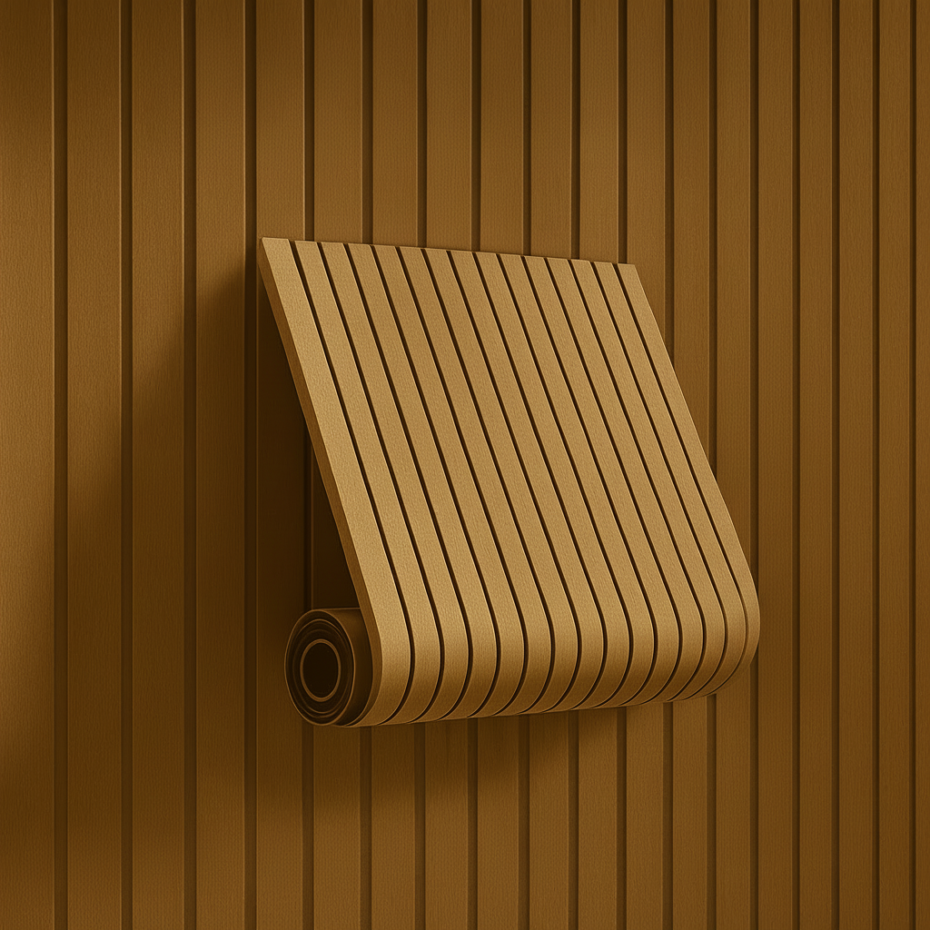 Selbstklebende 3D Wandpaneele Holzoptik Dekorative PVC Wandverkleidung - Image 3