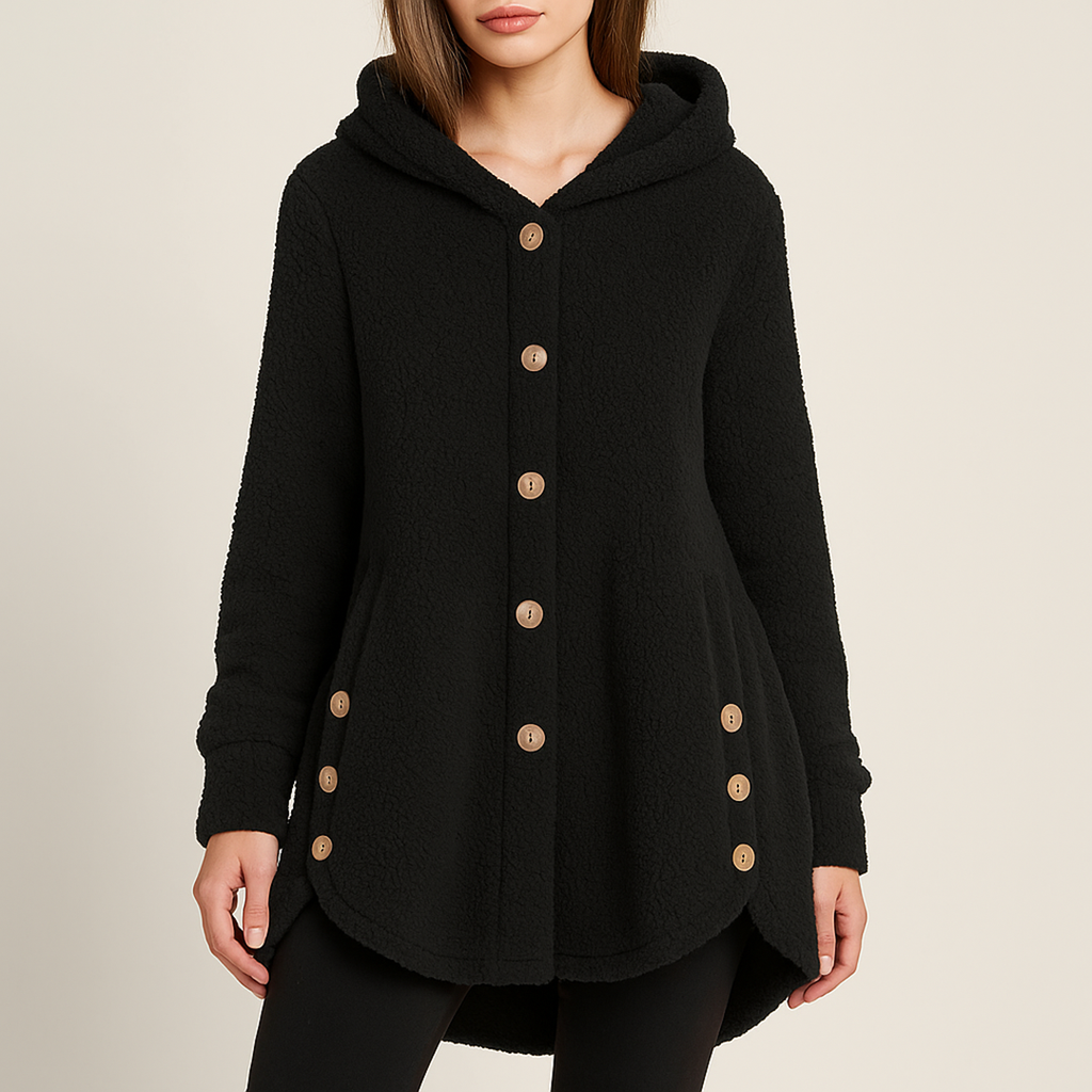 Stylowa Zimowa Kurtka Polarowa Dla Kobiet | Z Kapturem