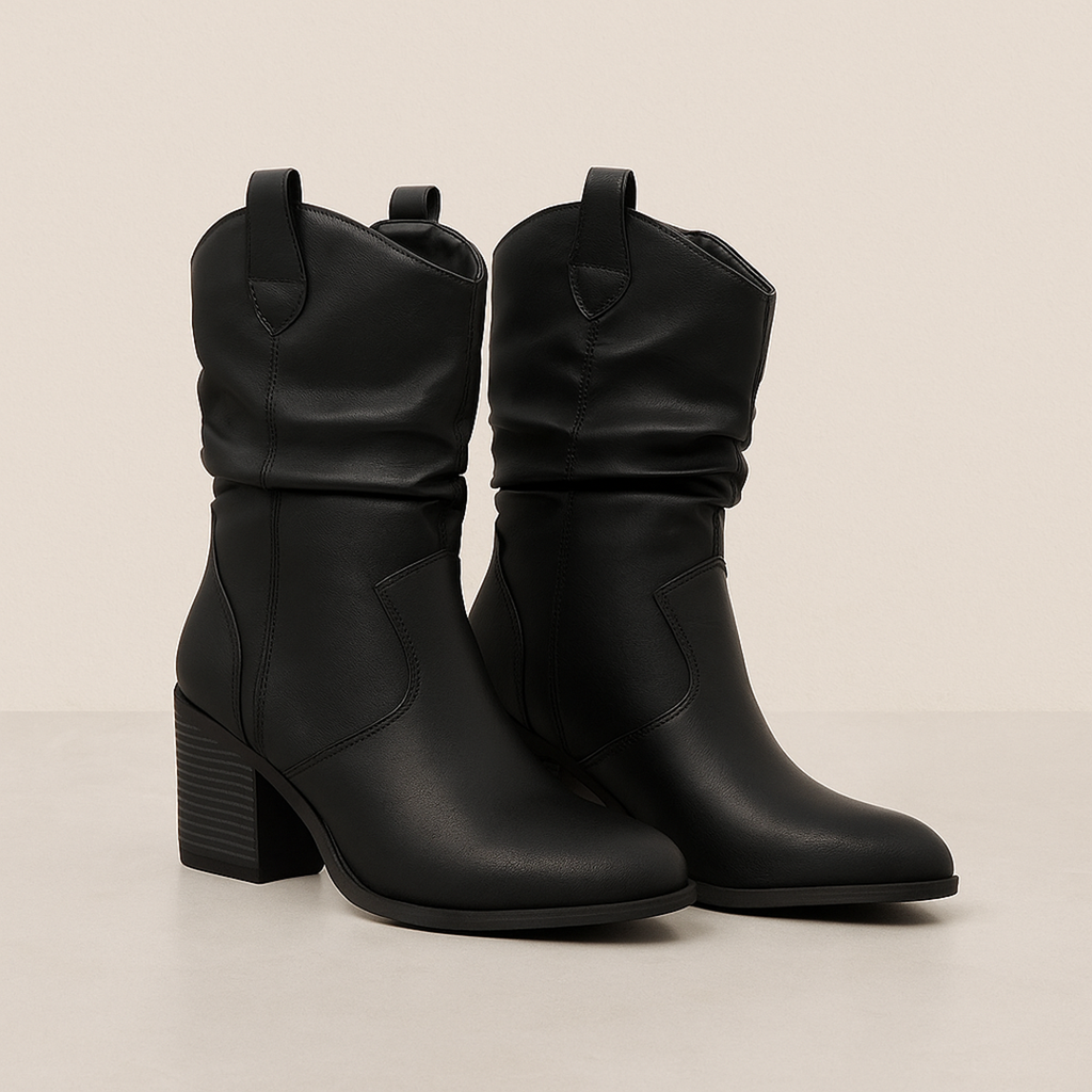 Stylowe Kozaki Kowbojskie Dla Kobiet | Niski Obcas