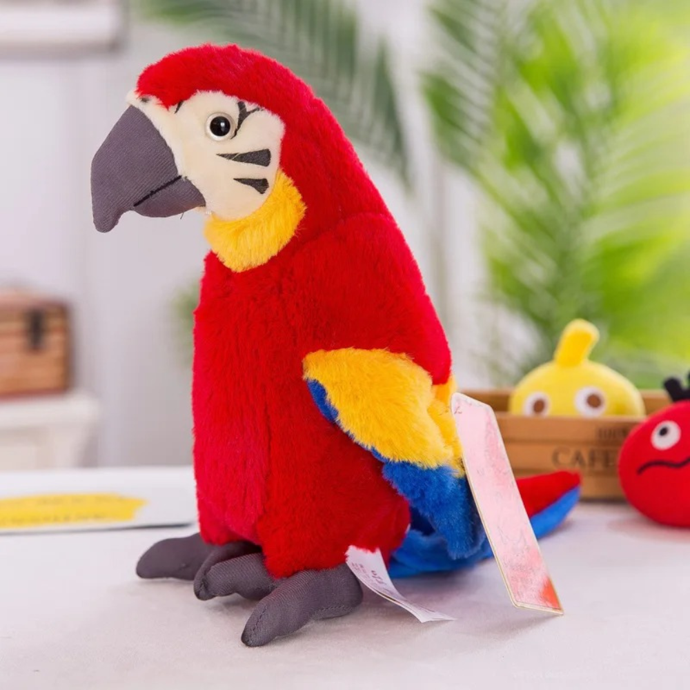 Interactive Talking Parrot Plush Toy for Kids to Repeat Voice - Image 2