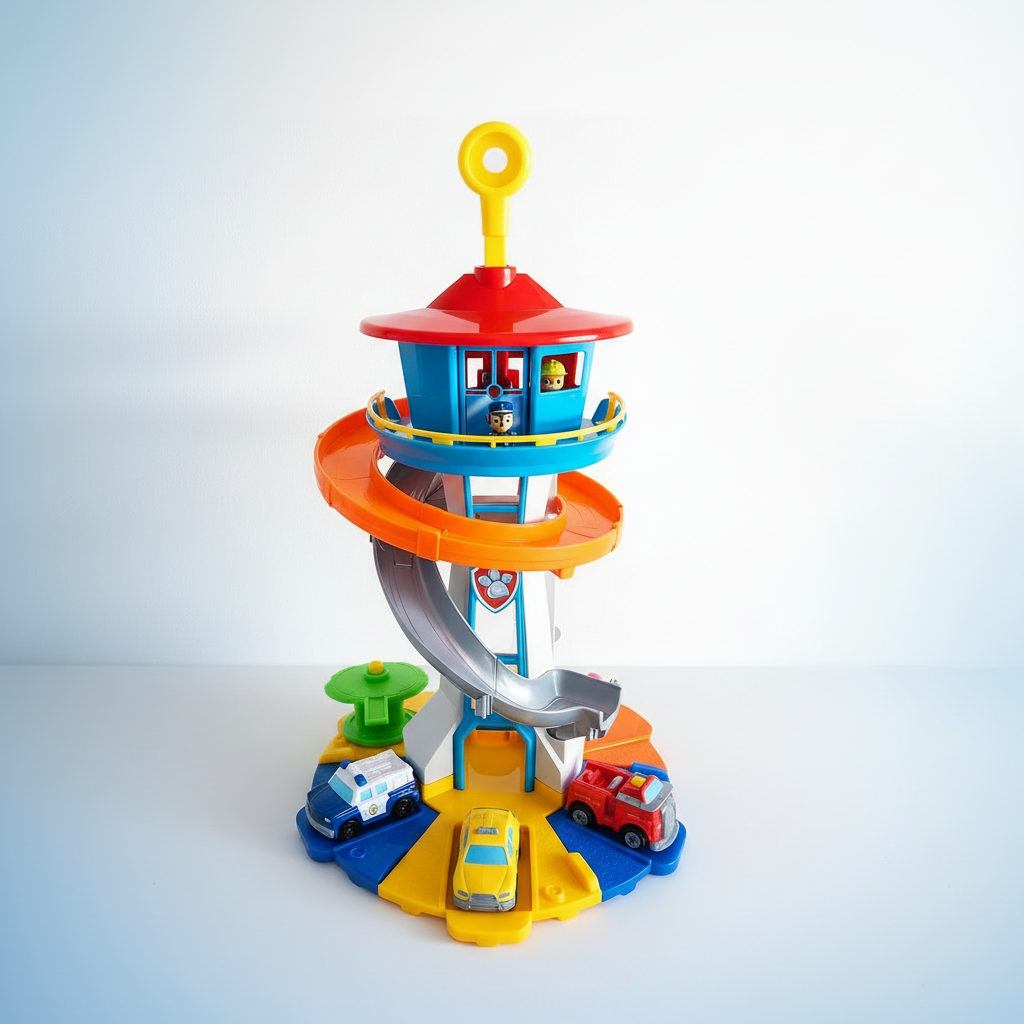Toy Car Playset Slide Tower Kids Vehicle Garage Set - Image 3