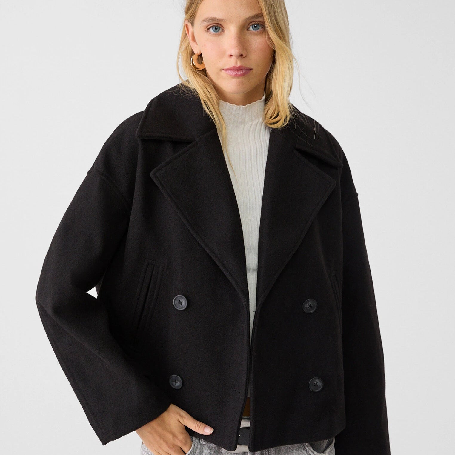 Women Oversized Puffer Jacket Lightweight Short Coat - Image 4