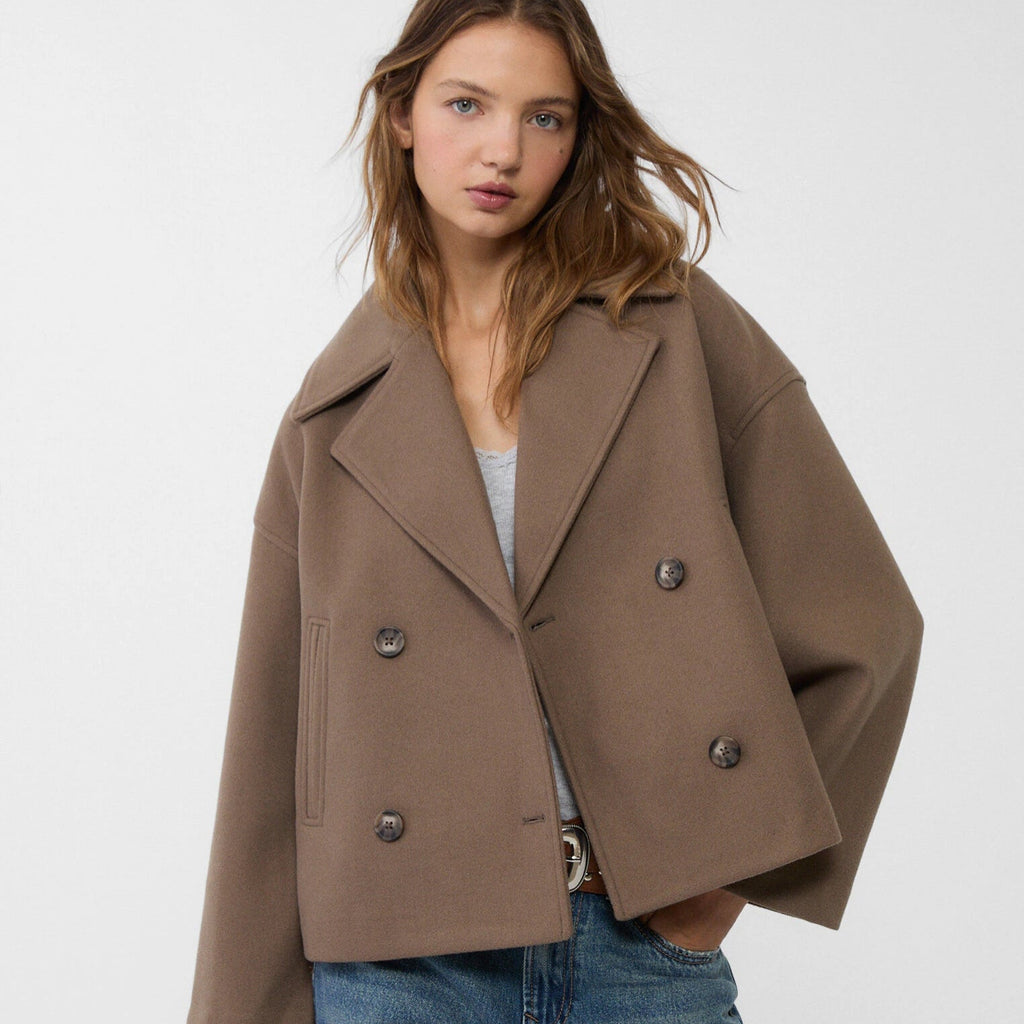 Women Oversized Puffer Jacket Lightweight Short Coat