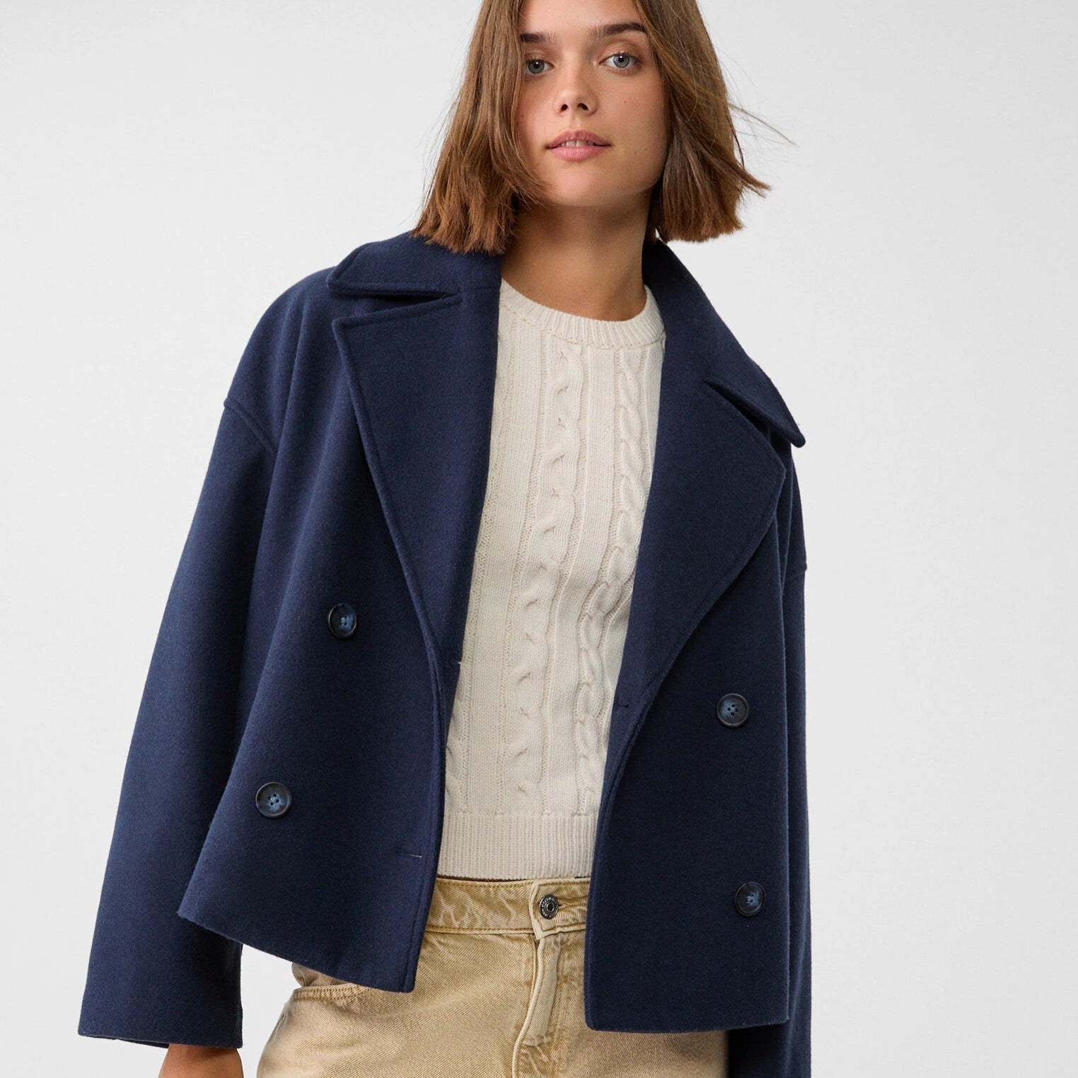 Women Oversized Puffer Jacket Lightweight Short Coat - Image 8