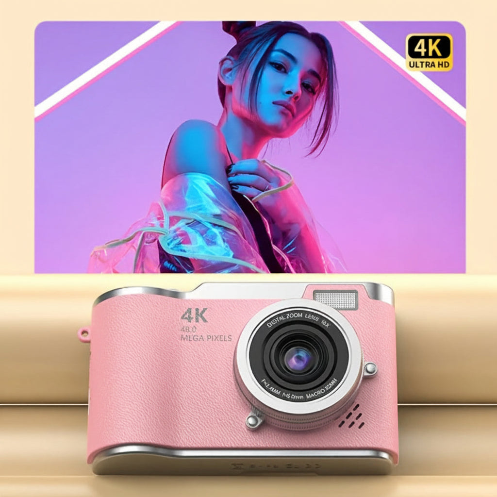 4K Digital Vlogging Camera with Flip Screen Perfect Gift for Adults - Image 5
