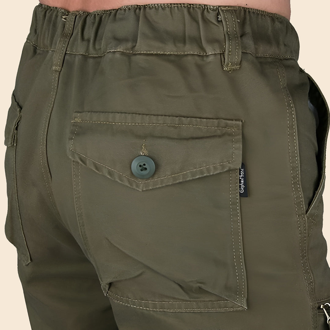 Męskie Proste Spodnie Cargo | Stylowe