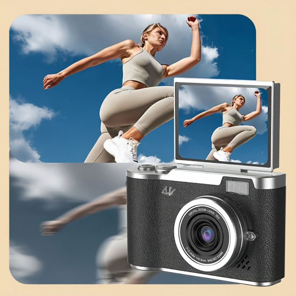 4K Digital Vlogging Camera with Flip Screen Perfect Gift for Adults - Image 2