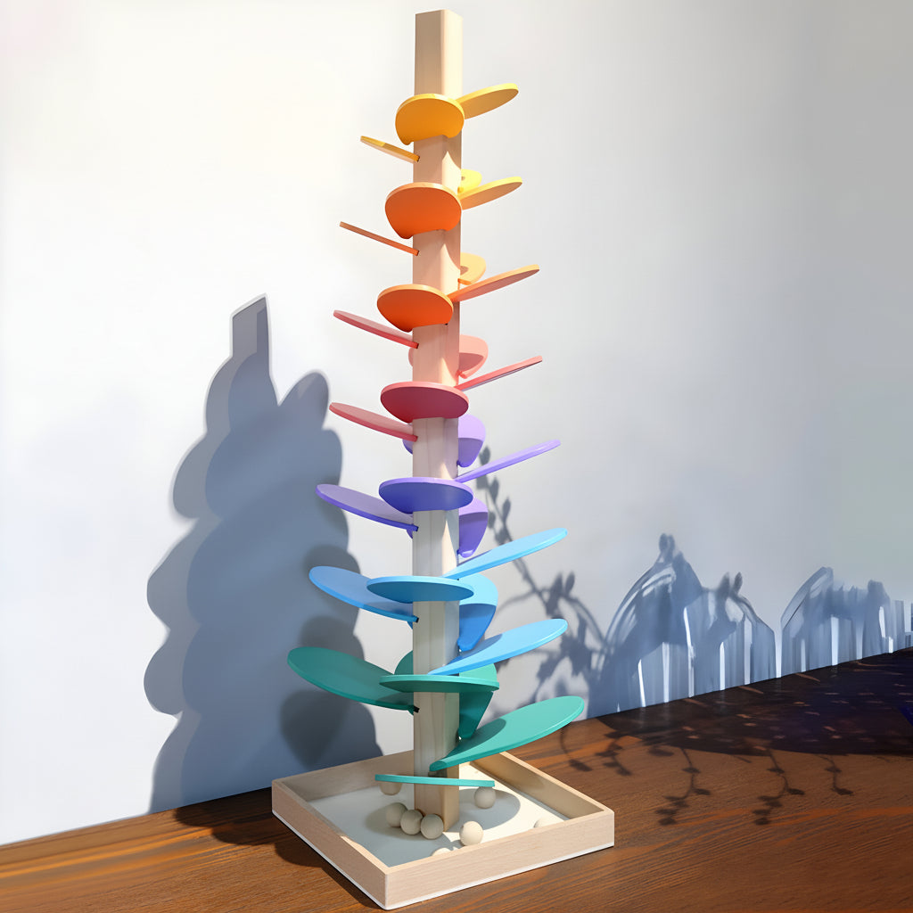 Holz Kugelbahn Bunt Pädagogisches Spielzeug