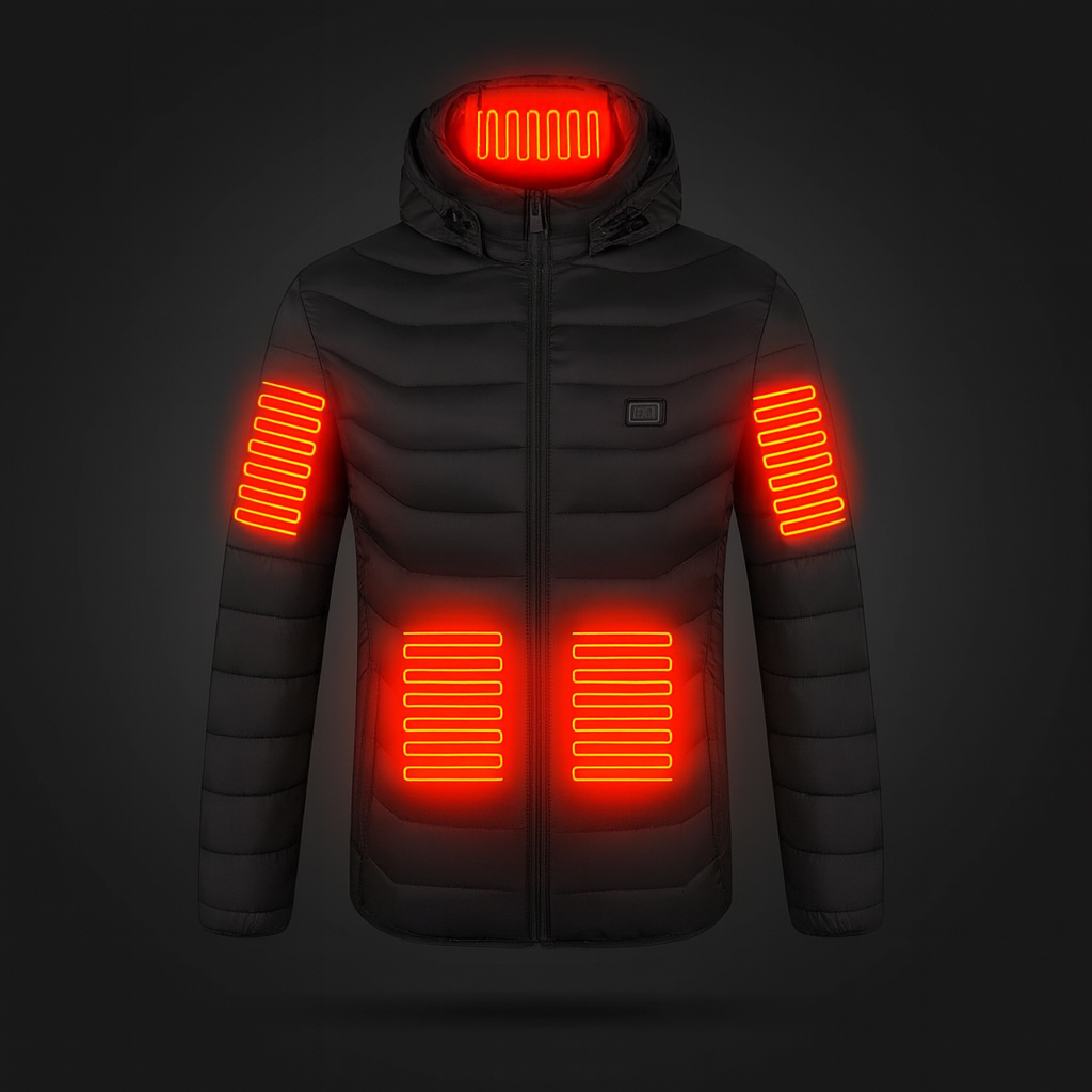 Heated Waterproof Jacket Rechargeable Thermal Winter Warmth - Image 2